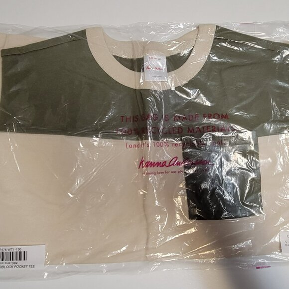HANNA ANDERSSON Short Sleeve Pocket Tee Tshirt Top - 130 (8) - (NEW) - Picture 2 of 6